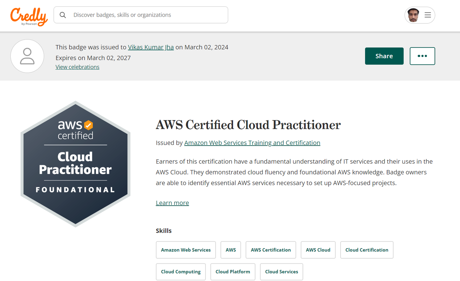 AWS CLF C02 Certification